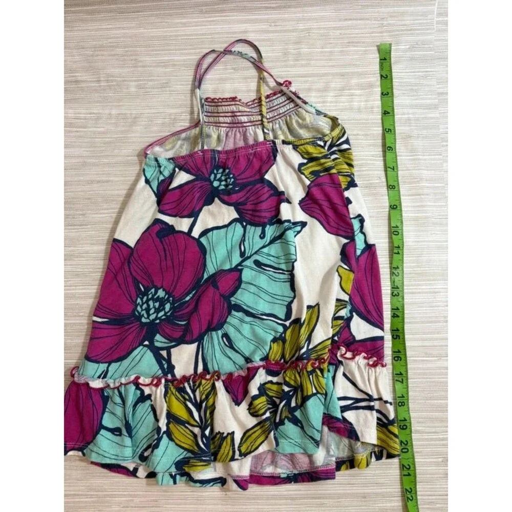 Gap 4/5 kids tank dress floral 100% cotton